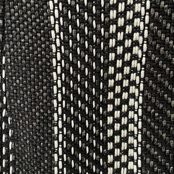 Judith & Charles woven knit black white metallic mini skirt size 4 zipper - Picture 2 of 12